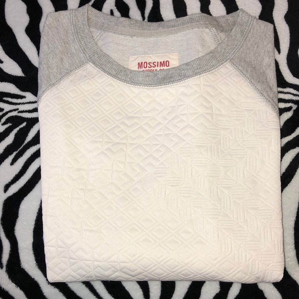 Grey and Cream Sweater